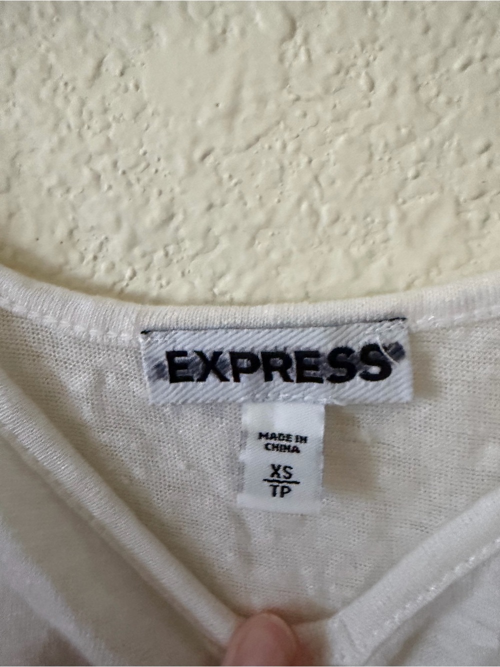 Express White Ruffle Strap Tank Top - Picture 3 of 3